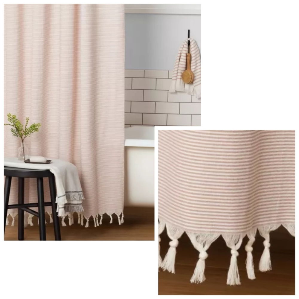  
 Hearth & Hand Magnolia Stripe Shower Curtain